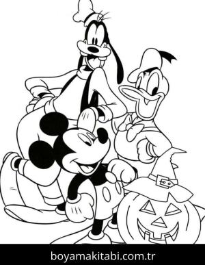 Cadılar Bayramı (Halloween) boyama sayfası – sevimli karakter, sanatsal çalışma