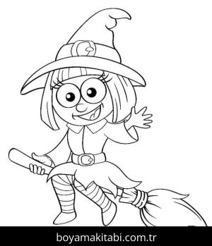 Cadılar Bayramı (Halloween) boyama sayfası – boyama etkinliği, çocuk aktivitesi