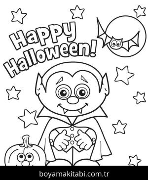 Cadılar Bayramı (Halloween) boyama sayfası – okul öncesi, evde etkinlik
