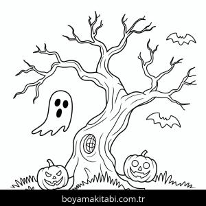 Cadılar Bayramı boyama sayfası – ücretsiz yazdır, boyama etkinliği