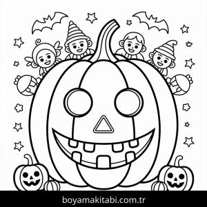 Cadılar Bayramı boyama sayfası – yaratıcılığı geliştirir, keyifli zaman
