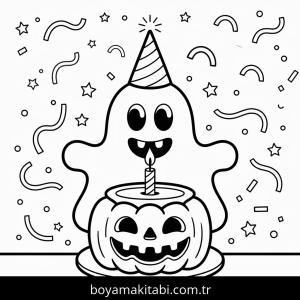 Cadılar Bayramı Boyama Sayfaları