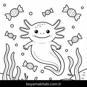 Cadılar Bayramı boyama sayfası – basit çizim, kolay boyama