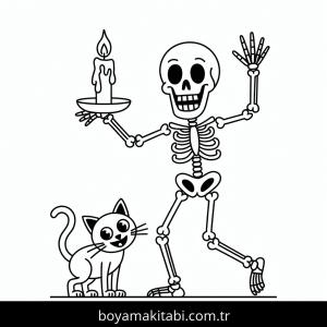 Cadılar Bayramı boyama sayfası – çocuklar için, çizgi film temalı