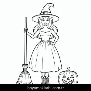 Cadılar Bayramı boyama sayfası – çocuk aktivitesi, PDF indir
