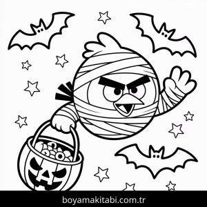 Cadılar Bayramı boyama sayfası – eğlenceli etkinlik, el becerilerini geliştirir