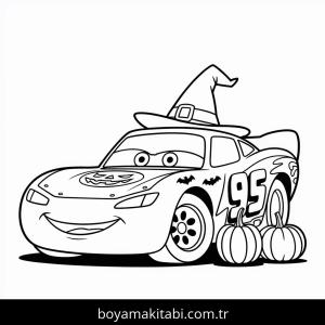 Cadılar Bayramı boyama sayfası – el becerilerini geliştirir, boyama çalışması