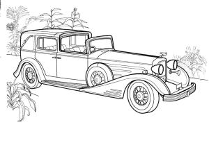 Cadillac boyama sayfası,  coloring page, Cadillac 1933, 