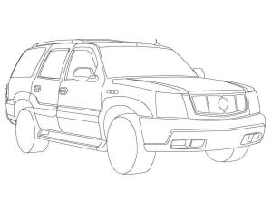 Cadillac boyama sayfası,  coloring page, Cadillac arabası, 