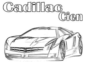 Cadillac boyama sayfası,  coloring page, Cadillac Cien, 