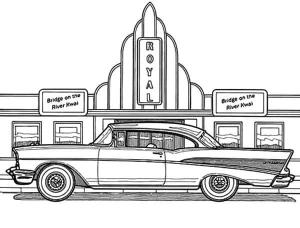 Cadillac boyama sayfası,  coloring page, Yazdırılabilir Cadillac Klasik, 