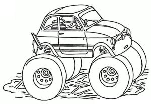 Canavar Kamyon boyama sayfası,  coloring page, Fiat Canavar Kamyon, 