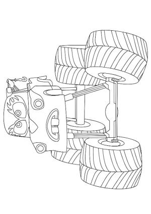 Canavar Kamyon boyama sayfası,  coloring page, Cartoon Monster Truck, 