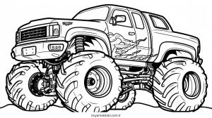 Canavar boyama sayfası – boyama etkinliği, çocuk aktivitesi