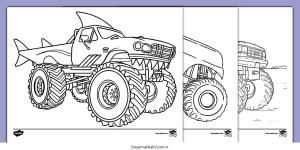 Canavar boyama sayfası – el becerilerini geliştirir, boyama çalışması