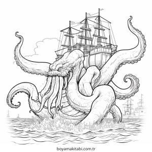 Canavar boyama sayfası – eğitici aktivite, yaratıcılık