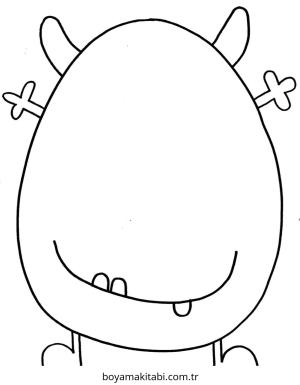 Canavar boyama sayfası – evde etkinlik, ücretsiz yazdır