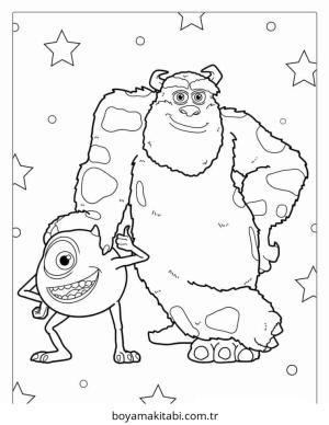 Canavar boyama sayfası – çocuklar için, çizgi film temalı