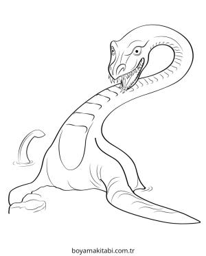 Canavar boyama sayfası – PDF indir, sevimli karakter