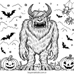 Canavar boyama sayfası – ücretsiz yazdır, boyama etkinliği