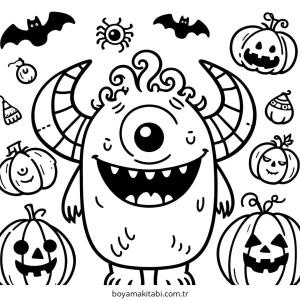 Canavar boyama sayfası – yaratıcılık, eğlenceli etkinlik