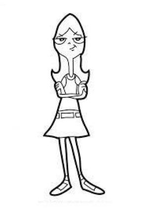 Candace boyama sayfası,  coloring page, Havalı Candace, 