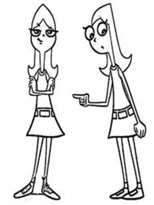 Candace boyama sayfası,  coloring page, Phineas ve Ferb’den Candace Flynn, 