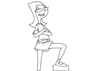 Candace boyama sayfası,  coloring page, Candace Normal, 