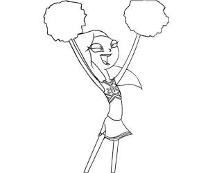 Candace boyama sayfası,  coloring page, Mutlu Candace, 