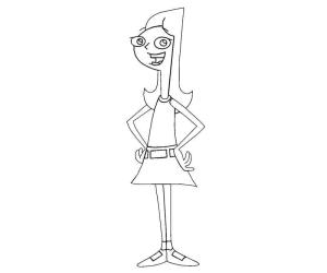 Candace boyama sayfası,  coloring page, Candace Komik, 