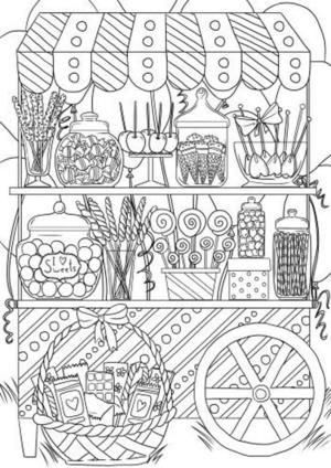 Şeker boyama sayfası,  coloring page, Şeker Kamyonu, 