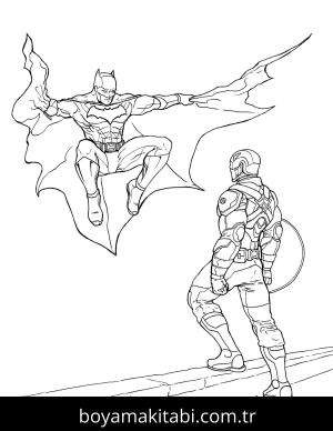 Captain America boyama sayfası – sevimli karakter, sanatsal çalışma