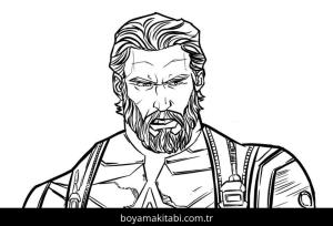 Captain America boyama sayfası – evde etkinlik, ücretsiz yazdır