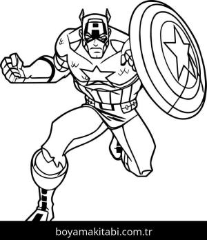 Captain America Boyama
