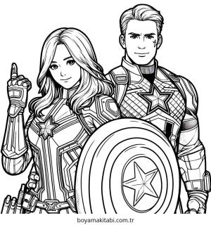 Captain America Boyama