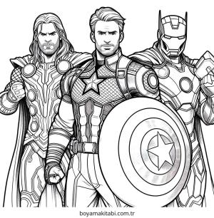 Captain America Boyama