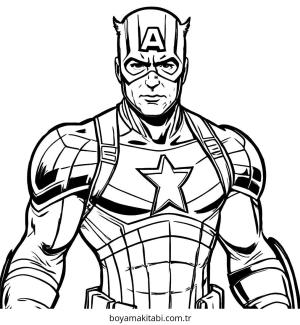 Captain America Boyama