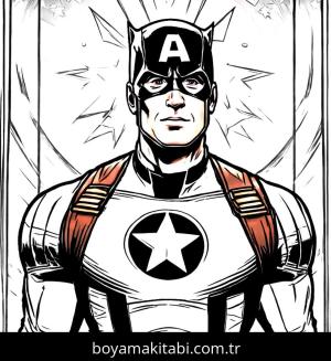 Captain America boyama sayfası,  coloring page, , 