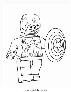 Captain America boyama sayfası – evde etkinlik, ücretsiz yazdır
