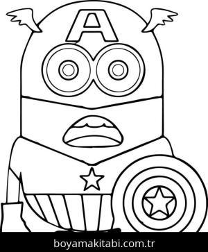 Captain America Boyama