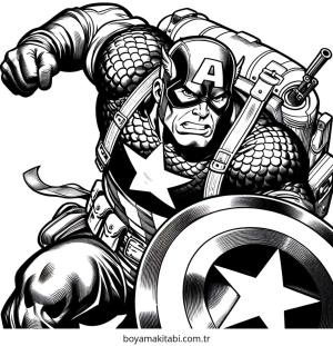 Captain America Boyama