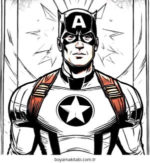 Captain America Boyama