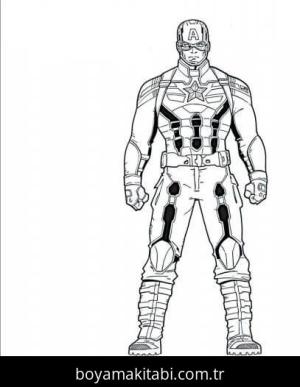 Captain America boyama sayfası – ücretsiz yazdır, boyama etkinliği