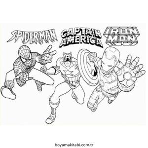 Captain America boyama sayfası – sanatsal çalışma, çocuklar için