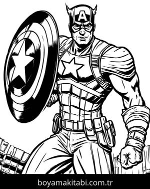 Captain America boyama sayfası,  coloring page, , 