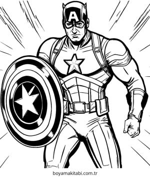 Captain America Boyama