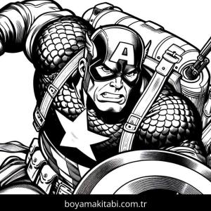 Captain America boyama sayfası,  coloring page, , 