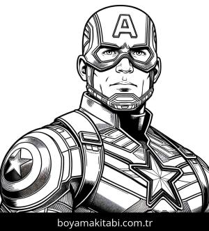 Captain America boyama sayfası,  coloring page, , 