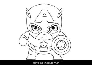 Captain America Boyama
