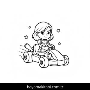 Captain Marvel boyama sayfası – kolay boyama, eğitici aktivite